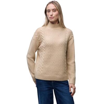 Street One Pullover mit Strickmuster Sanded beige 46 Street One Pullover mit Strickmuster Sanded beige 46