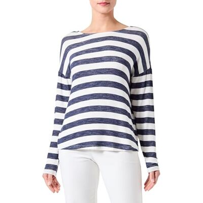ONLY Damen ONLLIRA L/S String TOP JRS 15307320,Dress Blues/Stripes:Cloud Dancer,L ONLY Damen ONLLIRA L/S String TOP JRS 15307320,Dress Blues/Stripes:Cloud Dancer,L