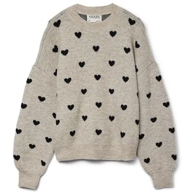 VERO MODA Awheart Ls O-Neck Knit Noos VERO MODA Awheart Ls O-Neck Knit Noos