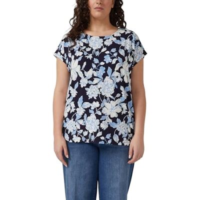 S. Oliver Fließendes Jersey-Shirt mit überschnittenen Schultern S. Oliver Fließendes Jersey-Shirt mit überschnittenen Schultern