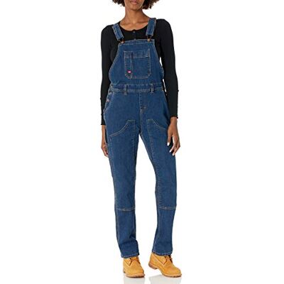 Dickies Damen Denim Double Front Bib Overalls, Dunkles Stone Wash, M EU Dickies Damen Denim Double Front Bib Overalls, Dunkles Stone Wash, M EU