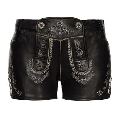Stockerpoint Damen Lederhose Mona I Größe 32-42 I Bequeme Trachtenhose mit Stickerei & edlen Knöpfen in Hornoptik I Aus 100% hochwertigem Leder I Perfekt für Trachten & Festlichkeiten Stockerpoint Damen Lederhose Mona I Größe 32-42 I Bequeme Trachtenhose mit Stickerei & edlen Knöpfen in Hornoptik I Aus 100% hochwertigem Leder I Perfekt für Trachten & Festlichkeiten