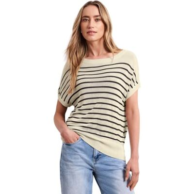 Street One Pullunder mit Boatneck und Streifen Soft beige 42 Street One Pullunder mit Boatneck und Streifen Soft beige 42