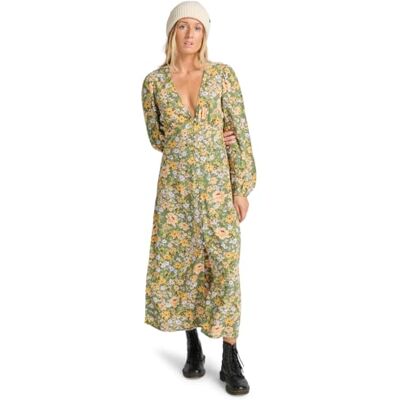 Billabong Damen Cool Night Lässiges Kleid, Luv Army, X-Large Billabong Damen Cool Night Lässiges Kleid, Luv Army, X-Large