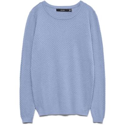 VERO MODA Vmcare Structure Ls O-Neck Blou Noos VERO MODA Vmcare Structure Ls O-Neck Blou Noos