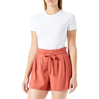 ONLY Damen Onlaris Life Hw Pb Belt PNT Shorts, Cinnabar, M EU ONLY Damen Onlaris Life Hw Pb Belt PNT Shorts, Cinnabar, M EU