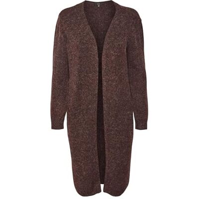 VERO MODA Damen Vmdoffy Ls Long Open Cardigan Ga Noos Strickjacke, Winetasting, M EU VERO MODA Damen Vmdoffy Ls Long Open Cardigan Ga Noos Strickjacke, Winetasting, M EU