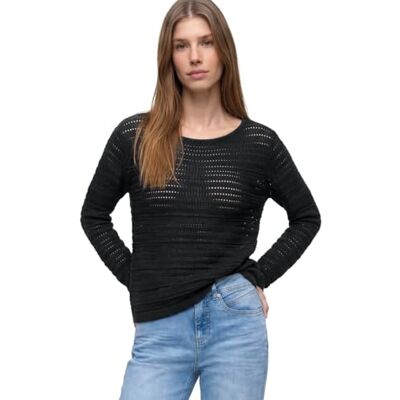 Street One Langarm Pullover mit U-Boot-Ausschnitt Shadowed Navy 46 Street One Langarm Pullover mit U-Boot-Ausschnitt Shadowed Navy 46