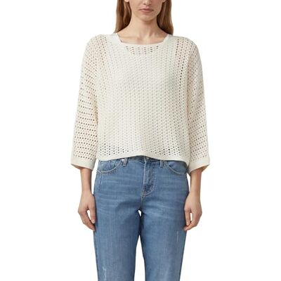 S. Oliver Damen Strickpullover – Oversize, U-Boot-Ausschnitt, 3/4-Ärmel S. Oliver Damen Strickpullover – Oversize, U-Boot-Ausschnitt, 3/4-Ärmel