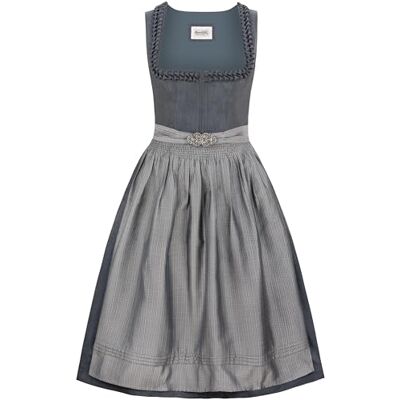 Heimatgwand Damen Dirndl Moana Kleid Für Besondere Anlässe, Grau, 38 EU Heimatgwand Damen Dirndl Moana Kleid Für Besondere Anlässe, Grau, 38 EU