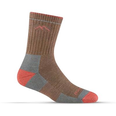 Darn Tough Vermont Damen Merinowolle Micro Crew Socken Kissen, Bark, Small Darn Tough Vermont Damen Merinowolle Micro Crew Socken Kissen, Bark, Small
