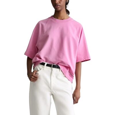 Marc O' Polo Marc OߴPolo Denim Damen Sweatshirt Kurzarm Relaxed Fit, Rosa (Pale Bubblegum), XXS Marc O' Polo Marc OߴPolo Denim Damen Sweatshirt Kurzarm Relaxed Fit, Rosa (Pale Bubblegum), XXS