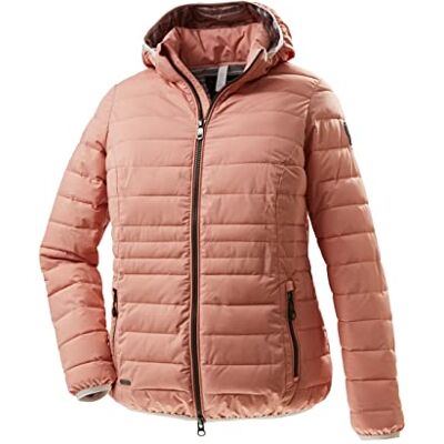 STOY Damen Jacke in Daunenoptik/Steppjacke mit abzippbarer Kapuze große größen STS 17 WMN QLTD JCKT, koralle, 46, 38228-000 STOY Damen Jacke in Daunenoptik/Steppjacke mit abzippbarer Kapuze große größen STS 17 WMN QLTD JCKT, koralle, 46, 38228-000