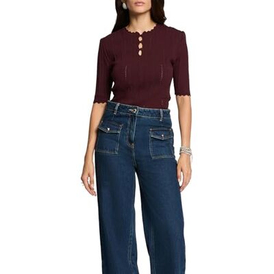 Morgan 252-madin Pullover, Pflaume, M, für Damen, Pflaume M, M Morgan 252-madin Pullover, Pflaume, M, für Damen, Pflaume M, M
