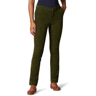 Amazon Damen Bi-Stretch-Hose Mit Langem, Geradem Bein, Schwarz Olivgrün Tiermuster, 48 Amazon Damen Bi-Stretch-Hose Mit Langem, Geradem Bein, Schwarz Olivgrün Tiermuster, 48