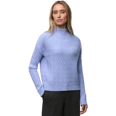 Street One Pullover mit Strukturmix Frosted Blue Mel. 46 Street One Pullover mit Strukturmix Frosted Blue Mel. 46