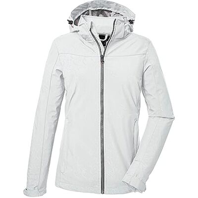 Killtec Damen Softshelljacke/Outdoorjacke mit abzippbarer Kapuze KOS 40 WMN SFTSHLL JCKT, gebrochenes weiss, 46, 41280-000 Killtec Damen Softshelljacke/Outdoorjacke mit abzippbarer Kapuze KOS 40 WMN SFTSHLL JCKT, gebrochenes weiss, 46, 41280-000