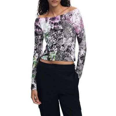 Desigual Damen 25wwtk59 Bluse, Rot, M EU Desigual Damen 25wwtk59 Bluse, Rot, M EU