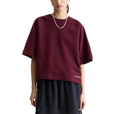 Marc O' Polo Marc OߴPolo Denim Damen Sweatshirt Kurzarm Relaxed Fit, Rot (Merlot Red), XXL Marc O' Polo Marc OߴPolo Denim Damen Sweatshirt Kurzarm Relaxed Fit, Rot (Merlot Red), XXL
