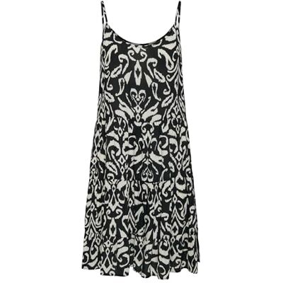 ONLY Damen Sommerkleid Onlmaj Life S/L AOP Short Dress WVN Noos, Schwarz, XXS ONLY Damen Sommerkleid Onlmaj Life S/L AOP Short Dress WVN Noos, Schwarz, XXS