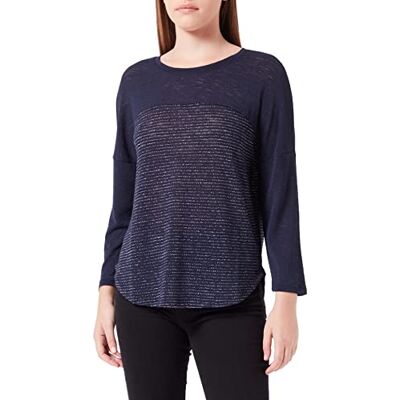ONLY Damen Onldebra 3/4 Glitter TOP JRS Sweatshirt, per Pack Blau (Night Sky Night Sky), 38 (Herstellergröße: M) ONLY Damen Onldebra 3/4 Glitter TOP JRS Sweatshirt, per Pack Blau (Night Sky Night Sky), 38 (Herstellergröße: M)