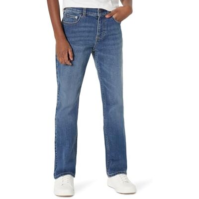 Amazon Jungen Regular-Fit-Bootcut-Jeans mit Mittlerem Stretchanteil, Stone Medium Wash, 7 Jahre Amazon Jungen Regular-Fit-Bootcut-Jeans mit Mittlerem Stretchanteil, Stone Medium Wash, 7 Jahre