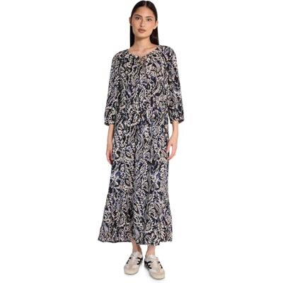 Street One Studio Gemustertes Volant-Kleid Dark Void Blue 34 Street One Studio Gemustertes Volant-Kleid Dark Void Blue 34