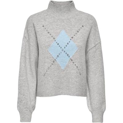 ONLY Onlwakefield Life Ls Bling Highneck KNT ONLY Onlwakefield Life Ls Bling Highneck KNT