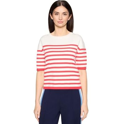 Cartoon Damen Strickpullover mit Rundhalsausschnitt 42, Cream/Red Cartoon Damen Strickpullover mit Rundhalsausschnitt 42, Cream/Red