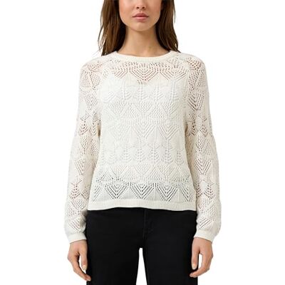 QS Damen Sweater 2175384 0200 White XXL QS Damen Sweater 2175384 0200 White XXL