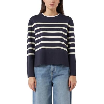 Comma Damen Sweater 2176619 59G6 Blue 46 Comma Damen Sweater 2176619 59G6 Blue 46