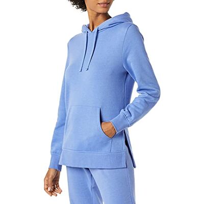 Amazon Damen French Terry Kapuzen-Tunika-Sweatshirt, Blau, Größe L Amazon Damen French Terry Kapuzen-Tunika-Sweatshirt, Blau, Größe L
