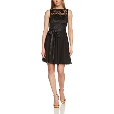 Swing Damen Cocktail Kleid mit floraler Spitze, Gr. 38, Schwarz (schwarz 1010) Swing Damen Cocktail Kleid mit floraler Spitze, Gr. 38, Schwarz (schwarz 1010)