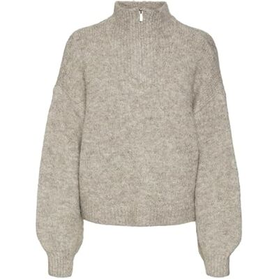 VERO MODA VMAWSOME LS Zipper Pullover Boo VERO MODA VMAWSOME LS Zipper Pullover Boo