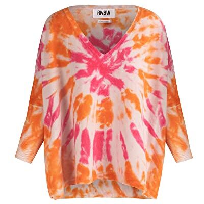 RNBW Damen V Hals Pullover, Lilac Multicolor, Normal RNBW Damen V Hals Pullover, Lilac Multicolor, Normal