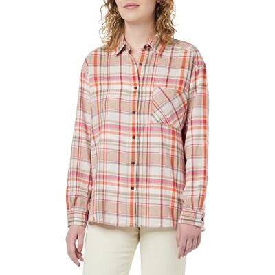 camel active Damen Lässige Flanellbluse im Karomuster Mehrfarbig, Womenswear-XS camel active Damen Lässige Flanellbluse im Karomuster Mehrfarbig, Womenswear-XS