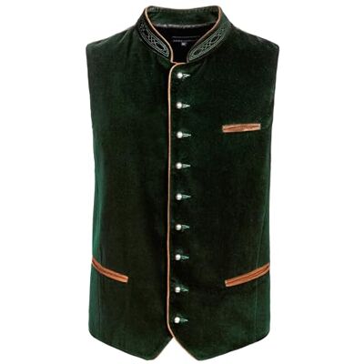 Stockerpoint Herren Trachtenweste Ricardo Größen 44-64 Traditionelle & hochwertige Weste mit verstellbarem Riegel I Perfekt für Trachten & Festlichkeiten Stockerpoint Herren Trachtenweste Ricardo Größen 44-64 Traditionelle & hochwertige Weste mit verstellbarem Riegel I Perfekt für Trachten & Festlichkeiten