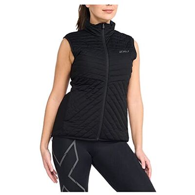 2XU Damen Ignition Insulation Vest Jacke, Schwarz/Midnight, M 2XU Damen Ignition Insulation Vest Jacke, Schwarz/Midnight, M