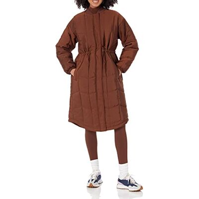 Amazon Damen Übergroßer Steppmantel (Erhältlich in Übergröße), Tiefbraun, Medium Amazon Damen Übergroßer Steppmantel (Erhältlich in Übergröße), Tiefbraun, Medium