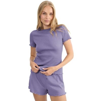 Triumph Women's Mix & Match Top SSL Pointelle Undershirt, Lilac, 42 Triumph Women's Mix & Match Top SSL Pointelle Undershirt, Lilac, 42