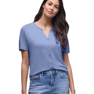 Street One Dropped Shoulder Shirt im Tunika-Look Drift Blue 38 Street One Dropped Shoulder Shirt im Tunika-Look Drift Blue 38