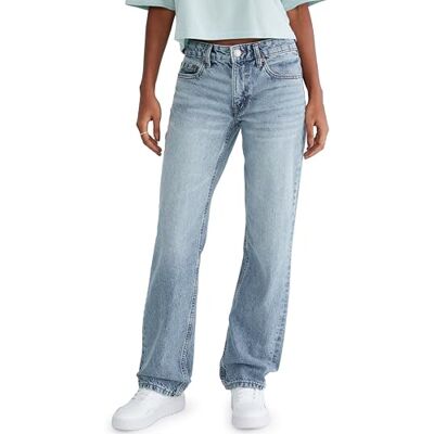 AEROPOSTALE Damen Baggy Niedriger Leibhöhe Jeans, Mittlerer Waschung, 38 Kurz AEROPOSTALE Damen Baggy Niedriger Leibhöhe Jeans, Mittlerer Waschung, 38 Kurz