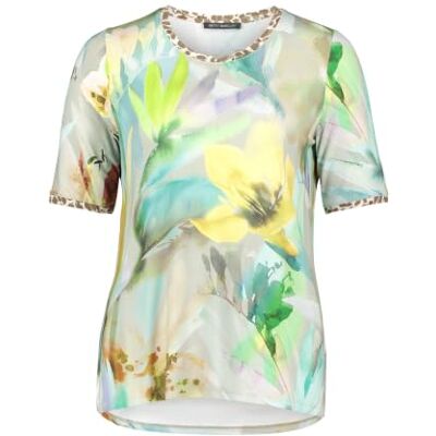 Betty Barclay Damen Printshirt mit Rundhalsausschnitt 46, Mint/Nature Betty Barclay Damen Printshirt mit Rundhalsausschnitt 46, Mint/Nature