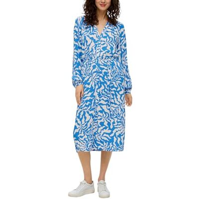 S. Oliver Midi Kleid mit Allover Muster S. Oliver Midi Kleid mit Allover Muster