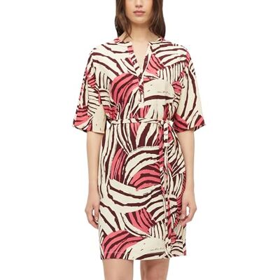 S. Oliver Strukturiertes Jersey-Kleid mit Gürtel und Knopfleiste S. Oliver Strukturiertes Jersey-Kleid mit Gürtel und Knopfleiste