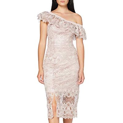 Chi Chi London Damen Chi Kellen Kleid, Pink (Mink Mi), 34 Chi Chi London Damen Chi Kellen Kleid, Pink (Mink Mi), 34