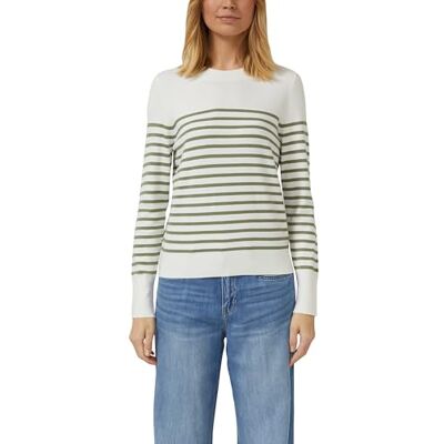 S. Oliver Gestreifter Pullover aus Viskosemix S. Oliver Gestreifter Pullover aus Viskosemix