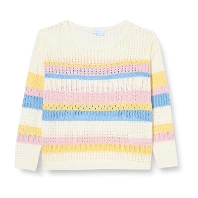 Colina Damen Strick Pullover 15426480-CO02, Weiss Rosa Gelb, XL/XXL Colina Damen Strick Pullover 15426480-CO02, Weiss Rosa Gelb, XL/XXL