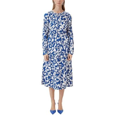 Comma Fließendes Maxikleid mit All-Over-Print Comma Fließendes Maxikleid mit All-Over-Print