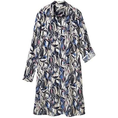 TOM TAILOR Damen Jersey Kleid mit Muster,35892 Organic Shapes Design, 44 TOM TAILOR Damen Jersey Kleid mit Muster,35892 Organic Shapes Design, 44